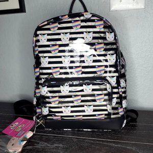 Betsy  Johnson clear  backpack